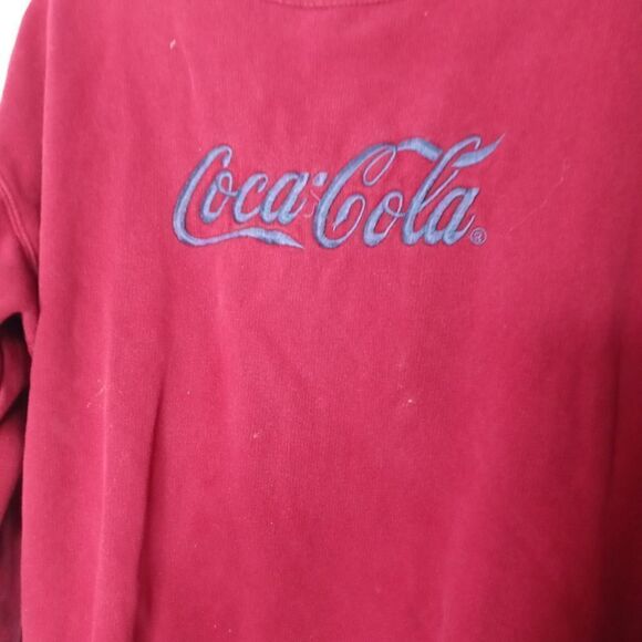 Vintage Coca Cola red sweatshirt size large - Picture 3 of 5